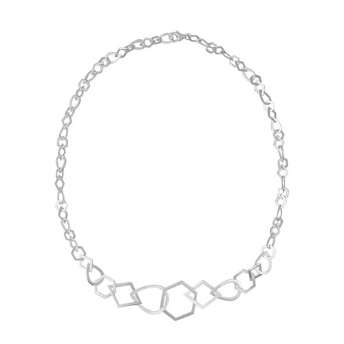 Tomfoolery: Gradual Multi Shape Chain Necklace , Everyday by tomfoolery