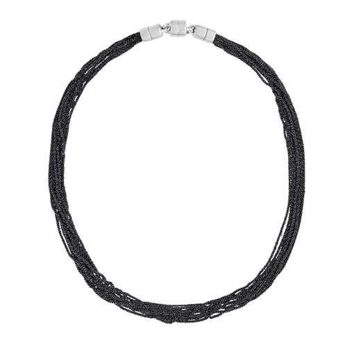 Tomfoolery, Rhodium Plated Silver Multi Chain Necklace, Lindenau