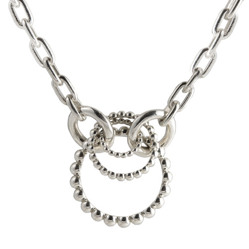 Silver Spinning Bead Chain Pendant Necklace, katerina andriagiannaki , TOMFOOLERY