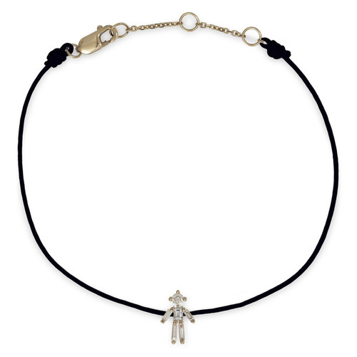 Yellow Gold & Diamond Boy Thread Bracelet, Little Ones Paris, Tomfoolery London