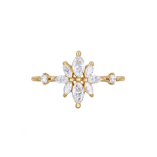 Artemer, Diamond Flower Cluster Ring, tomfoolery