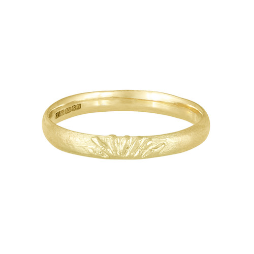 Claire Macfarlane, 18ct Yellow Gold Sun Ray Band Ring, Tomfoolery London