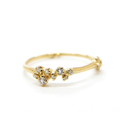 Orbit Diamond Cluster Ring by N+A New York, Noriko and Akiko Sugawara available to buy online at tomfoolery london