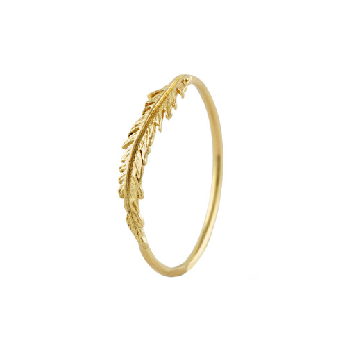 Plume Wisp Ring by Alex Monroe available to buy online at tomfoolery london