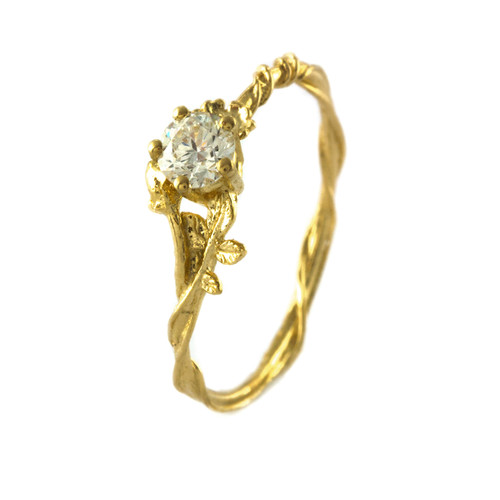 Rosa Alba Diamond Ring by Alex Monroe available to buy online at tomfoolery london