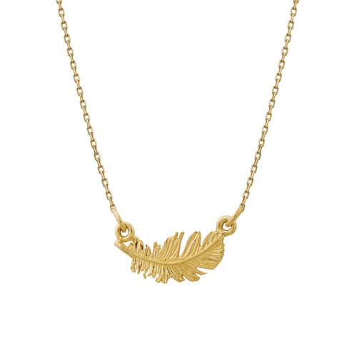 In-Line Plume Necklace by Alex Monroe available to buy online at tomfoolery london