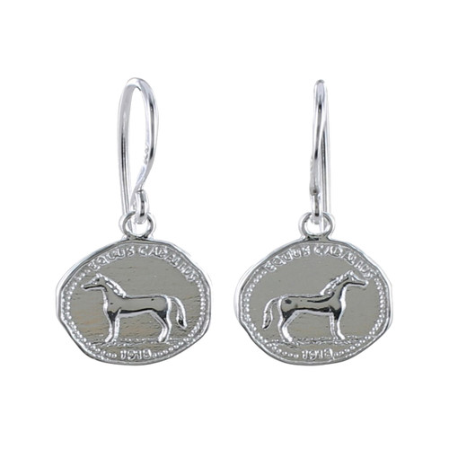 Reeves & Reeves: Horse Coin Earrings, tomfoolery