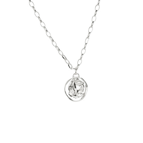 Bonvo: Dia Arc Necklace Silver, tomfoolery london