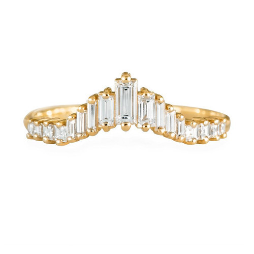 Artemer, Art Deco Tapered Baguette Diamond Ring  , Tomfoolery London