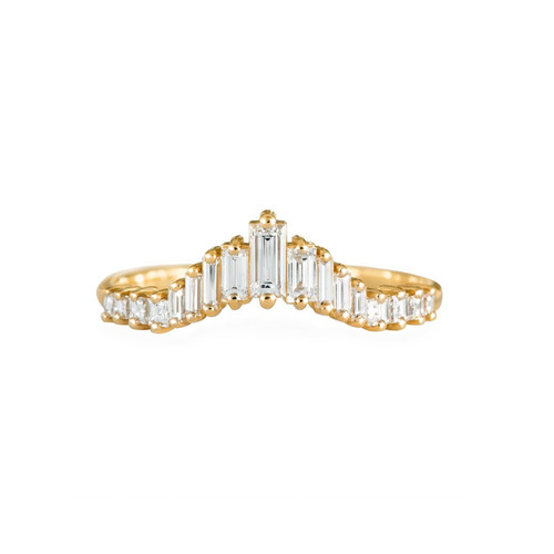 Artemer, Art Deco Tapered Baguette Diamond Ring  , Tomfoolery London