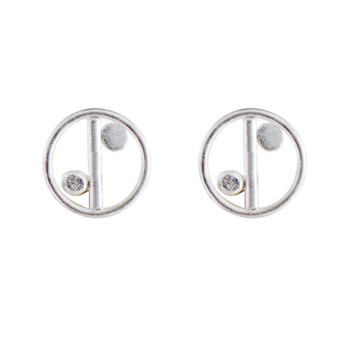 Emily Collins: Round Double Dot Studs, tomfoolery