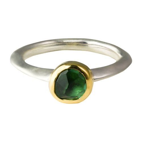 Irregular Green Amethyst Stacking Ring, Margoni, tomfoolery