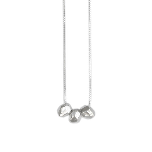 Gea Triple Necklace in Silver, Maria Manola, tomfoolery