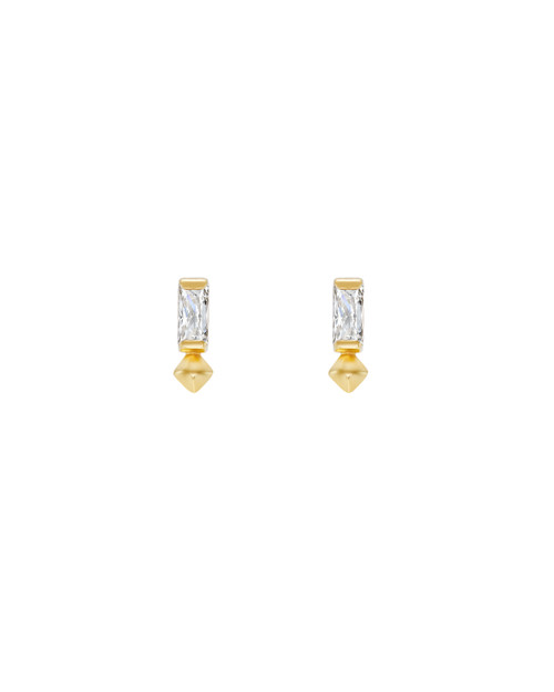 VORA Baguette Gem Studs, TRIBE by tomfoolery