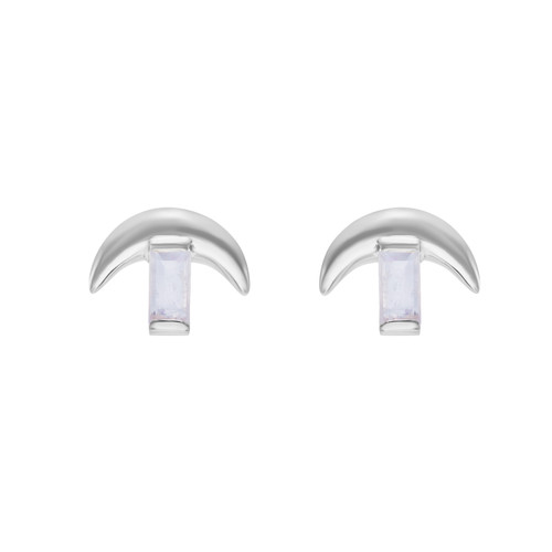 LUNA Gem Silver Studs, TRIBE by tomfoolery