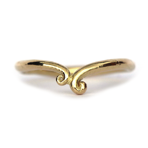 14ct Yellow Gold Kelp Wedding Band, Alice Clarke, tomfoolery