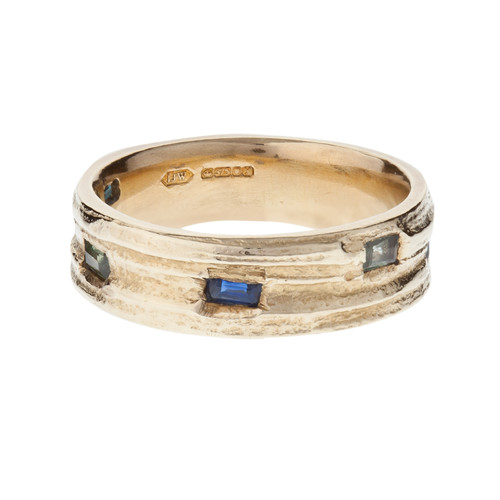 Wide Oak Baguette Ring, Issy White, Tomfoolery London