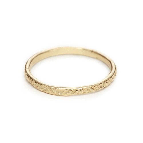 Gold Engraved Wedding Band, Ruth Tomlinson, tomfoolery