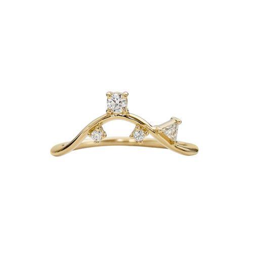 Gather Mixed Cut Diamond Wedding Band, Artemer, tomfoolery