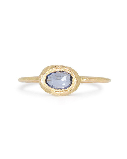 Oval Stone Ring in Light Blue Sapphire, Page Sargisson, tomfoolery