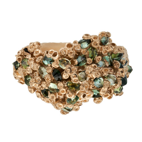 Coral & Barnacle Cluster Art Ring, Ami Pepper, tomfoolery London, Art Ring 2023 exhibition