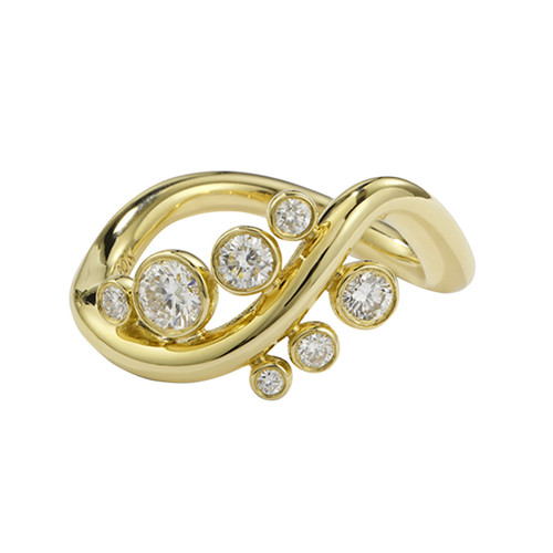 Twist & Random Dot Diamond Ring, Nak Armstrong, tomfoolery