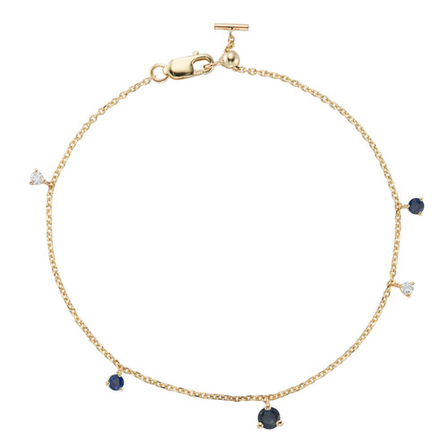 Eugenie Blue Sapphire & Diamond Scatter Bracelet, tf House - Infinite, tomfoolery
