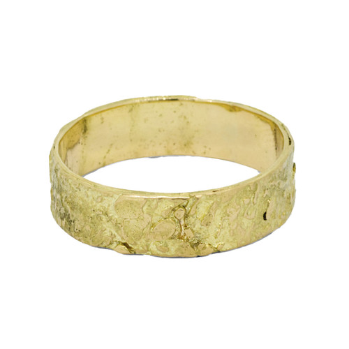 Gold Molten Wedding Band, Laura Ngyou, tomfoolery