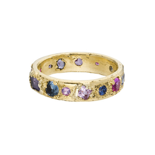Abstract Mixed Sapphire Band, Leto Lama, tomfoolery