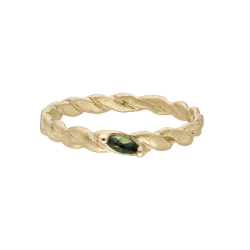 Gold & Marquise Sapphire Twisted Ring, Rosalyn Faith, tomfoolery