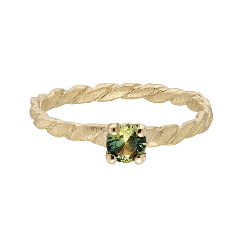 Organic Twisted Sapphire Solitaire Ring, Rosalyn Faith, tomfoolery