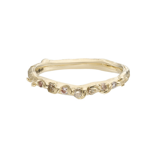 Champagne Diamond Fae Quarter Eternity Ring, Charlotte Rowenna, tomfoolery