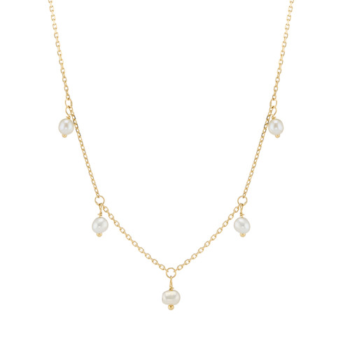 Pearl Five Droplet Necklace, tf House - Pearls, tomfoolery