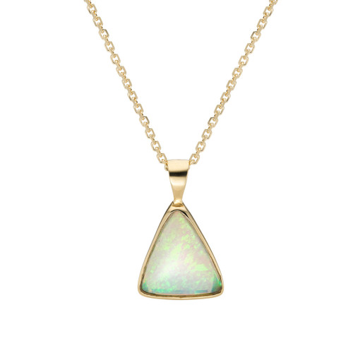 Opal Triangle Pendant, OPAL, tomfoolery