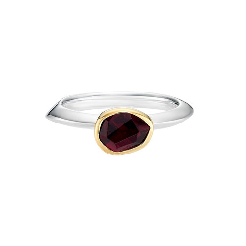 Irregular Pink Tourmaline Stacking Ring, Margoni, tomfoolery
