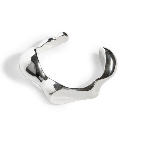 Silver Sculptural Brancusi Cuff, FARIS, tomfoolery