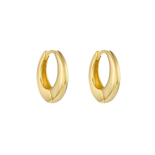 Gold Tapered Hoops, tf House - Hoops, tomfoolery