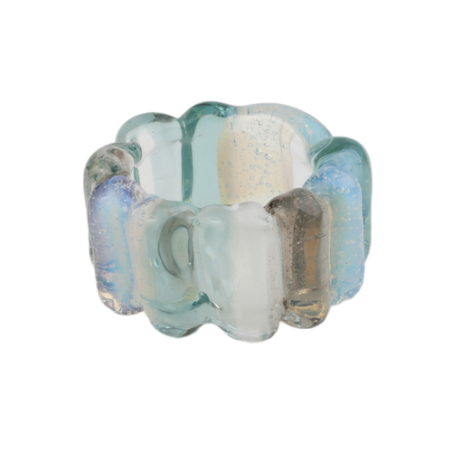 Nemo Green Ribbed Glass Ring, KEANE, tomfoolery