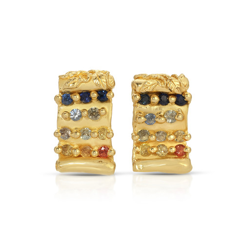 One-Of-A-Kind Tabula Rasa Sapphire Studs, Evangeline Porche, tomfoolery