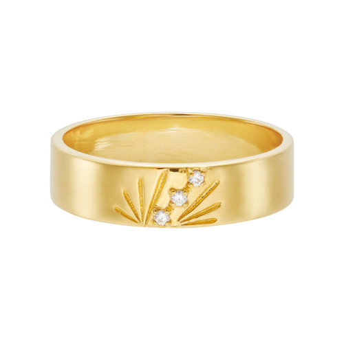AURA Gold Ray 5mm Band, TRIBE, tomfoolery