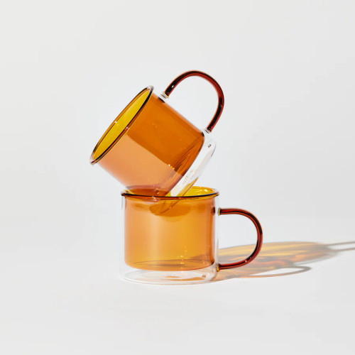 Amber Glass Double Trouble Cup Set, House of Nunu, tomfoolery