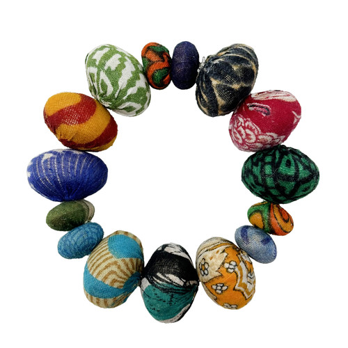 Kantha Coterie Beaded Bracelet, WorldFinds, tomfoolery