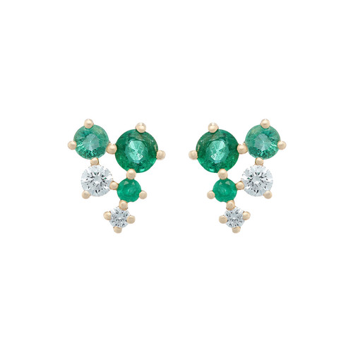 Scatter Cascading Emerald Studs, tf House - Infinite, tomfoolery
