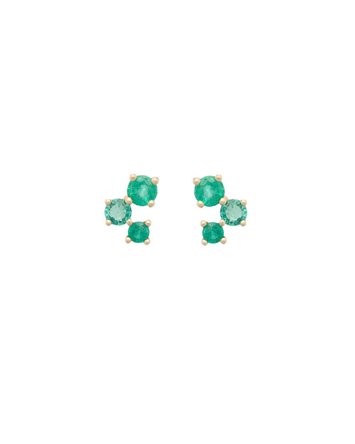 Scatter Trio Emerald Studs, tf House - Infinite, tomfoolery