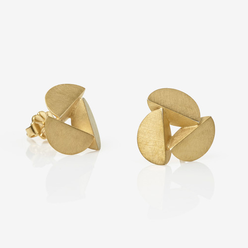 Gold Mini Bella Studs x3, Sarah Straussberg, tomfoolery