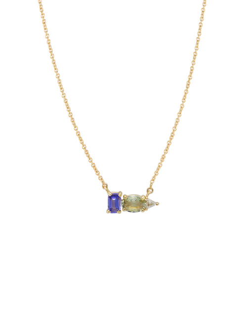 TRIO Tanzanite, Sapphire & Trillion Pendant, tf House - Infinite, tomfoolery