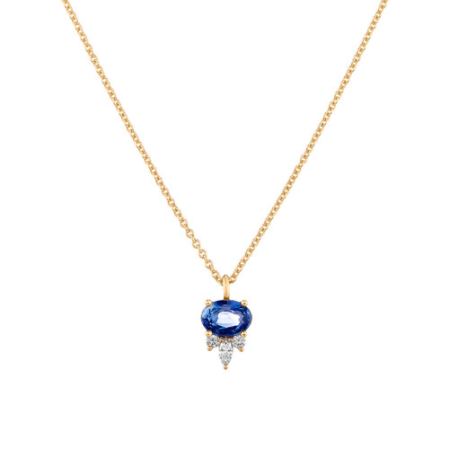 Eugenie Blue Sapphire & Diamond Pendant, tf House - Art Echo, tomfoolery