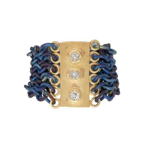 The Shield Art Ring, Alison Evans, tomfoolery London