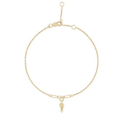 Gold Eiffel Detail Dala Lantern .1 Bracelet, metier by tomfoolery
