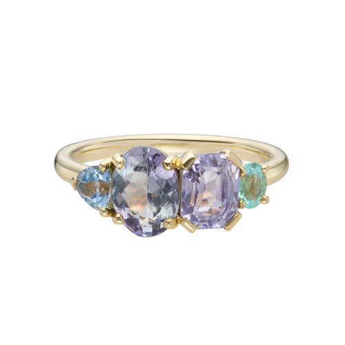 QUAD Tanzanite & Gemstone Four Stone Ring, tf house - Infinite, tomfoolery
